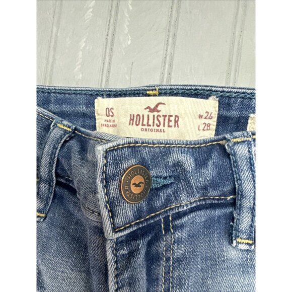 Hollister Size 0s Short Womens Jeans High Rise Super  Skinny Distress St… - Picture 2 of 4